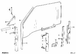 DOOR WINDOW LIFTING MECHANISM FRONT