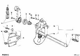 DOOR WINDOW LIFTING MECHANISM FRONT