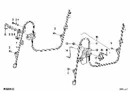 DOOR WINDOW LIFTING MECHANISM FRONT