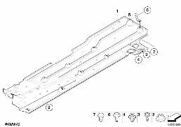Unterbodenverkleidung diagram for BMW MINI R56 Cooper