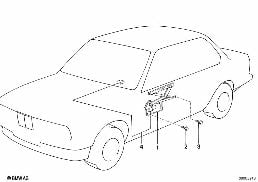 DOOR WINDOW LIFTING MECHANISM FRONT diagram for BMW 7 Series E23 735i