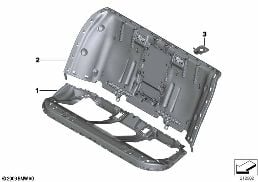 SEAT, REAR, SEAT FRAME, BASE SEAT diagram for BMW 5 Series F10 530i