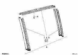 WINDOW GUIDE, REAR
