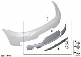RETROFIT 'SPORT' DIFFUSOR diagram for BMW Z4 E89 30i