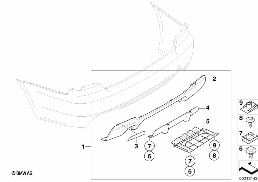 RETROFIT 'SPORT' DIFFUSOR diagram for BMW 3 Series E92 LCI 328xi