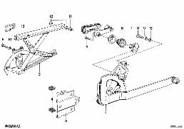 DOOR WINDOW LIFTING MECHANISM REAR diagram for BMW 7 Series E23 733i