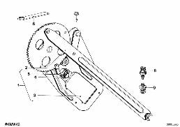 DOOR WINDOW LIFTING MECHANISM REAR