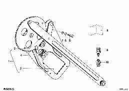 DOOR WINDOW LIFTING MECHANISM FRONT