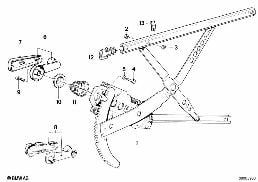 DOOR WINDOW LIFTING MECHANISM FRONT