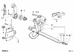 DOOR WINDOW LIFTING MECHANISM REAR
