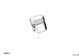 CRANKSHAFT-PISTONS diagram for BMW 3 Series E30 325e