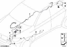 ชุดสายไฟหลายแบบ, รถไฮบริด diagram for BMW X6 E72 Hybrid Hybrid X6