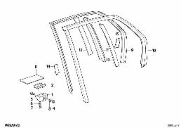 DOOR WINDOW LIFTING MECHANISM REAR
