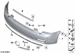 Výplň přední diagram for BMW Rolls-Royce Phantom RR1 Phantom