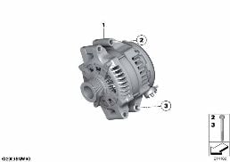 ALTERNATOR diagram for BMW 1 Series F21 M135i