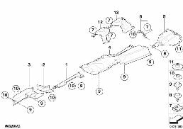 Izolacja termiczna diagram for BMW X3 E83 LCI 2.0d