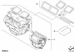 HOUSING PARTS AUT.AIR CONDITIONING VALEO diagram for BMW X1 E84 28iX