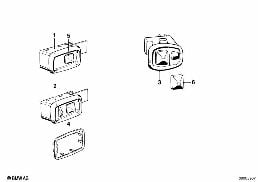 SWITCH ELECTR. EXTERIOR MIRROR diagram for BMW 7 Series E23 733i