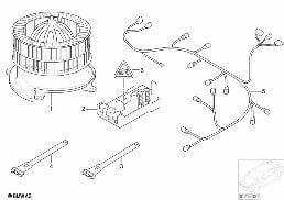 Elem. elektr. automatycz. klimatyzacji diagram for BMW 7 Series E65 745i