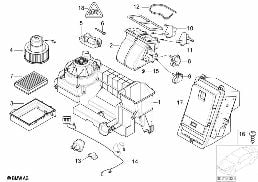 Βοηθητική συσκευή κλιματισμού diagram for BMW 7 Series E66 740Li