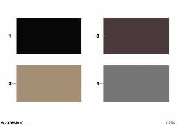 SAMPLE CHART WITH INTERIOR COLORS diagram for BMW X5 E70 3.0d