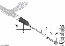 Varillaje de la direccion/barras de acop diagram for BMW Rolls-Royce Dawn RR6 Dawn