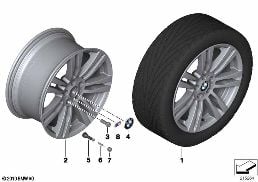 BMW LA WHEEL, M DOUBLE SPOKE 333 diagram for BMW X5 E70 LCI 30dX