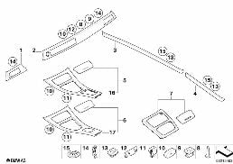 INT. STRIPS, BAMBOO, GRAINED, ANTHRACITE diagram for BMW 3 Series E92 LCI 328xi