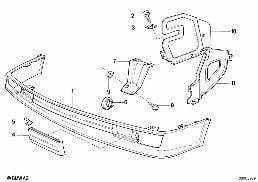 FRONT BUMPER MOUNTING PARTS
