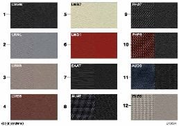 SAMPLE CHART WITH UPHOLSTERY COLORS diagram for BMW 1 Series E82 M Coupé
