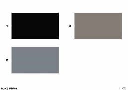 SAMPLE CHART WITH INTERIOR COLORS diagram for BMW 1 Series E82 M Coupé
