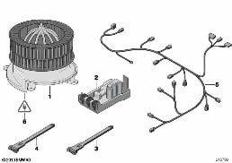 Elektrické díly automatická klimatizace diagram for BMW Rolls-Royce Phantom RR1 Phantom