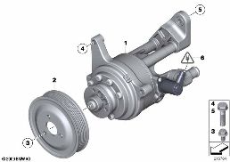 Hydraulpump diagram for BMW 5 Series F10 530d