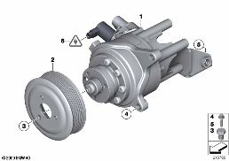 HYDRAULIC PUMP diagram for BMW 6 Series F06 Gran Coupé 640i