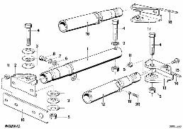 SHOCK ABSORBER FRONT diagram for BMW 6 Series E24 633CSi