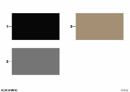 SAMPLE CHART WITH INTERIOR COLORS diagram for BMW 3 Series E91 325d