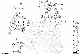 GS6-53BG/DG Getriebeeinzelteile diagram for BMW MINI Clubman R55 Coop.S JCW