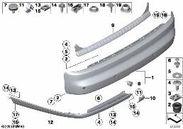 Výplň zadní diagram for BMW Rolls-Royce Phantom RR1 Phantom