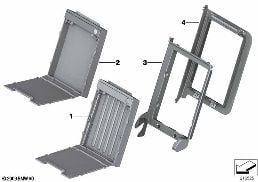 REAR SEAT SKI BAG diagram for BMW 5 Series F10 530i