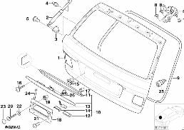 後行李箱蓋 / 零件 diagram for BMW 3 Series E46 318i