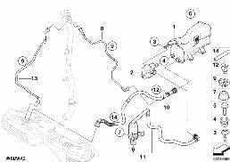 ACTIVATED CHARCOAL FILTER/FUEL VENTILAT diagram for BMW 3 Series E93 335i