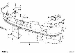 Spojler przedni M Technic diagram for BMW 3 Series E30 325ix