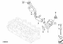 排気ガス/有害物質削減装置 - 冷却装置 diagram for BMW MINI Clubman R55 Cooper d