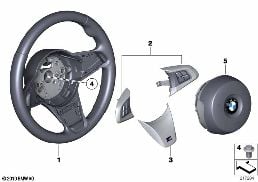 M SPORTS STRNG WHL,AIRBAG,MULTIFUNCTION diagram for BMW Z4 E89 20i