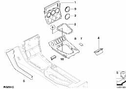 STORING PARTITION COVER diagram for BMW Z3 E36 M