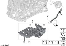 VACUUM PUMP WITH TUBES diagram for BMW 3 Series F30 318d