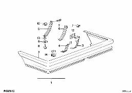 REAR BUMPER TRIM PANEL - M TECHNIC diagram for BMW 5 Series E28 M535i