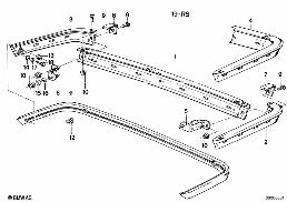 BUMPER REAR diagram for BMW 5 Series E28 M535i