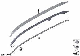 ROOF MOULDING/ROOF RAIL diagram for BMW 3 Series E91 LCI 320i