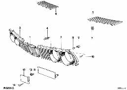 GRILLE diagram for BMW 5 Series E28 M535i